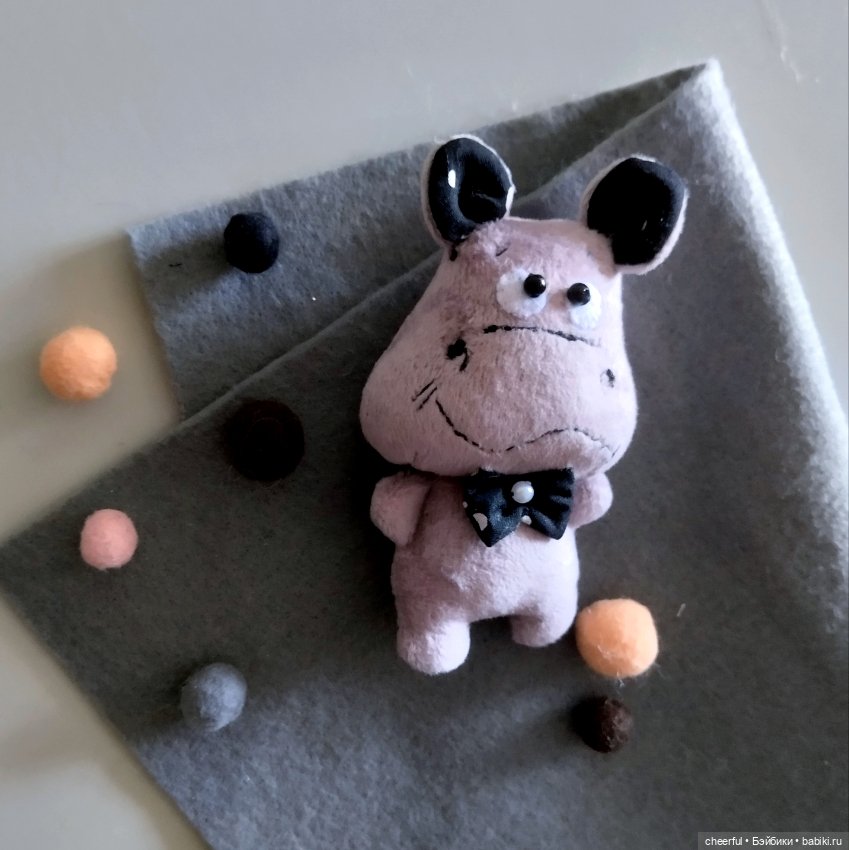 Бегемотик. Игрушка для кукол и детей (фото 5)