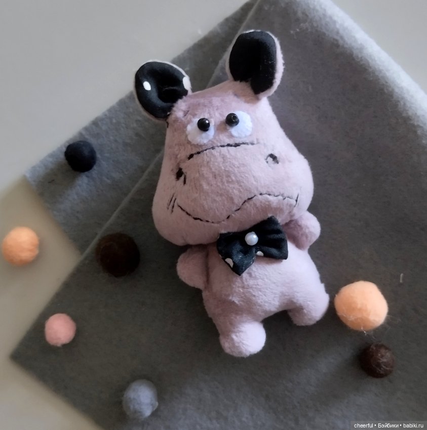 Бегемотик. Игрушка для кукол и детей (фото 4)