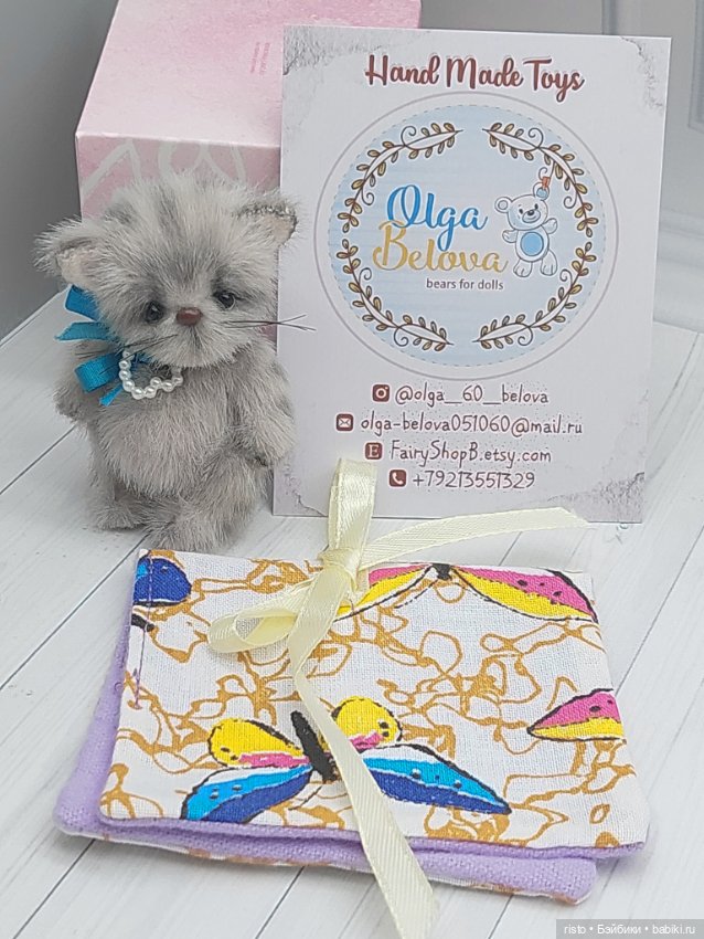 Милый котёнок Васятка от Ольги Беловой