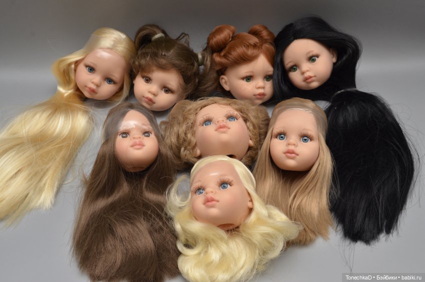 Новые головушки кукол Паола Рейна Paola Reina