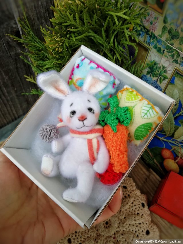 Белоснежный кролик — Авторские игрушки