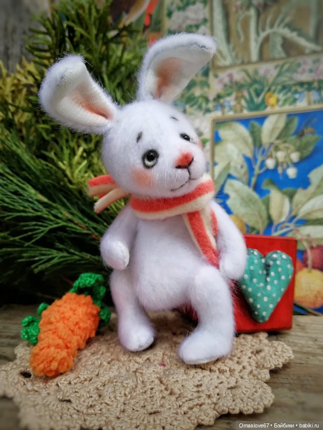 Белоснежный кролик — Авторские игрушки (фото 3)