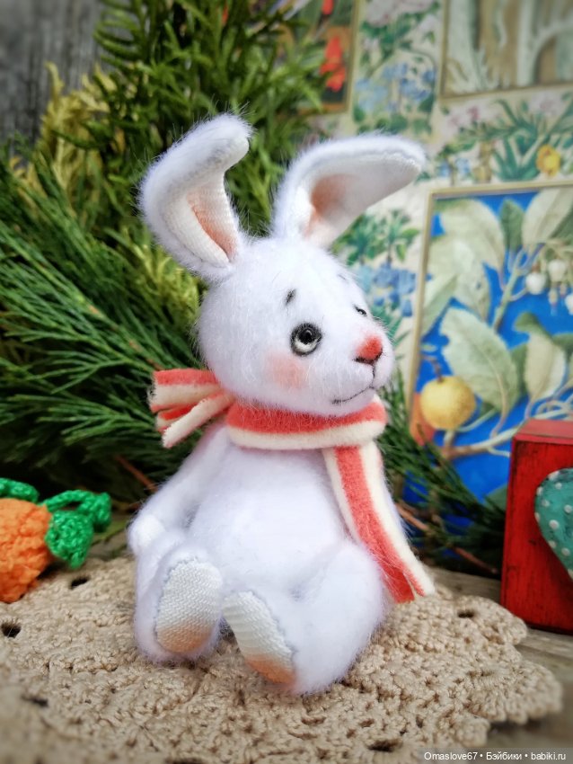 Белоснежный кролик — Авторские игрушки (фото 4)