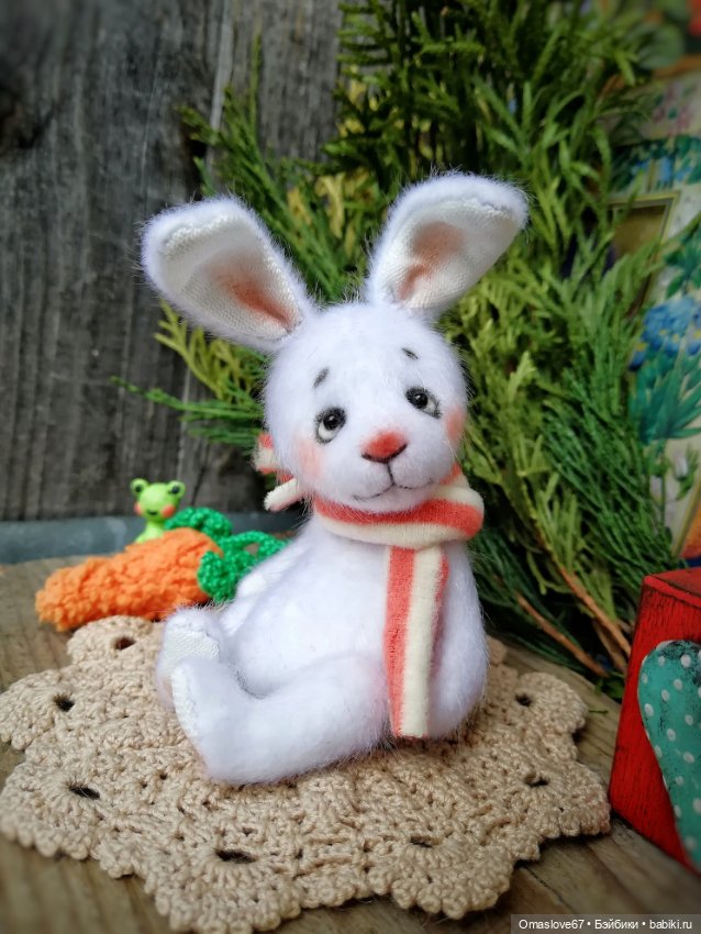 Белоснежный кролик — Авторские игрушки (фото 10)