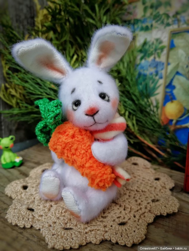 Белоснежный кролик — Авторские игрушки (фото 5)