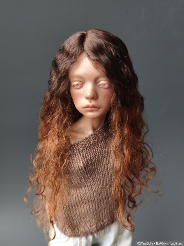 Парик на птичку Лору или кукол с размером головы 11 см (фото 4)