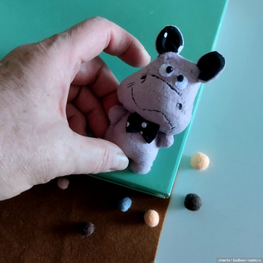 Бегемотик. Игрушка для кукол и детей (фото 2)