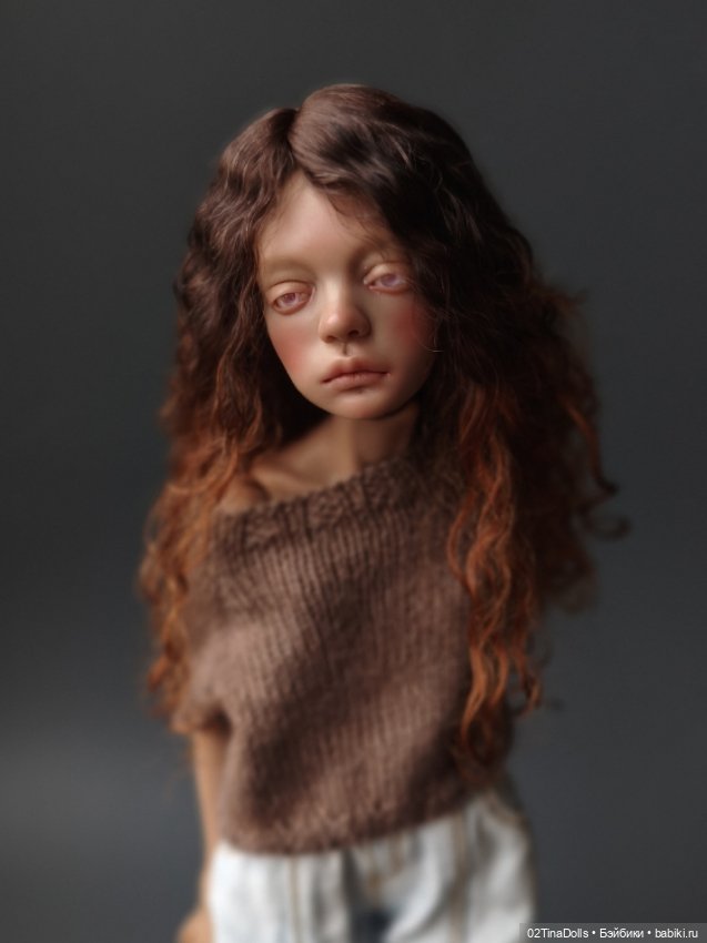 Парик на птичку Лору или кукол с размером головы 11 см (фото 2)