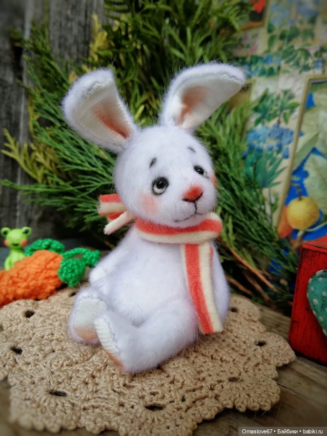 Белоснежный кролик — Авторские игрушки (фото 7)