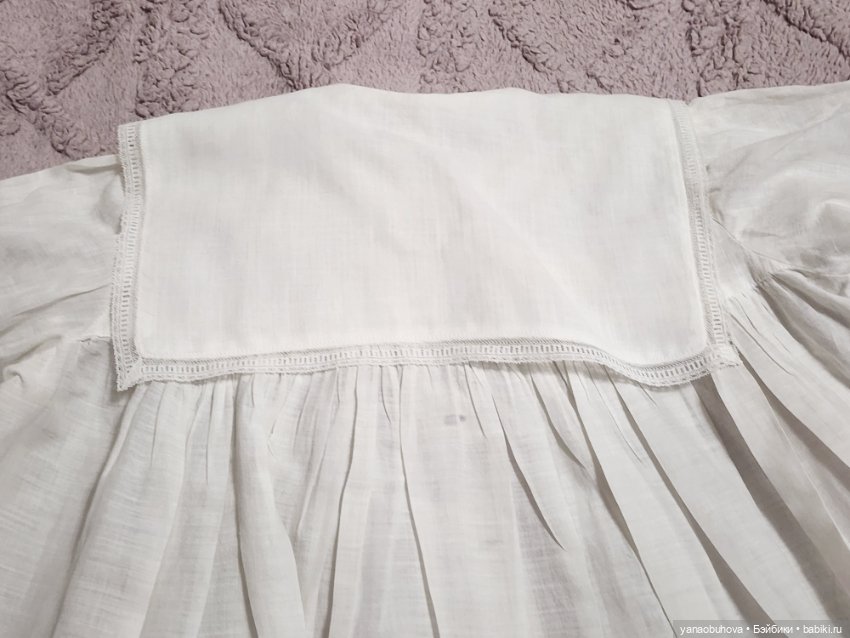 Винтажное пальто и платье для большой куклы (фото 7)