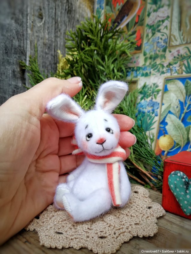 Белоснежный кролик — Авторские игрушки (фото 6)