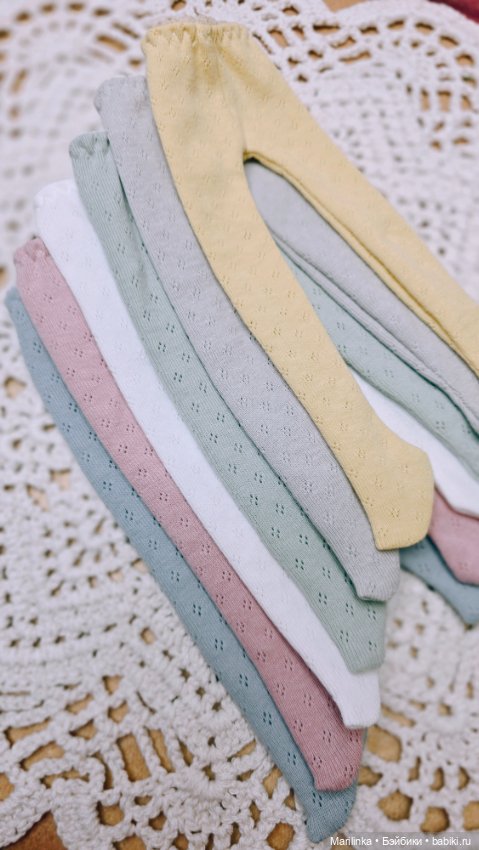 Набор ажурных колготок для кукол Paola Reina (фото 2)