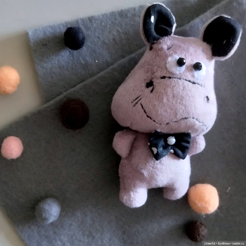 Бегемотик. Игрушка для кукол и детей (фото 3)