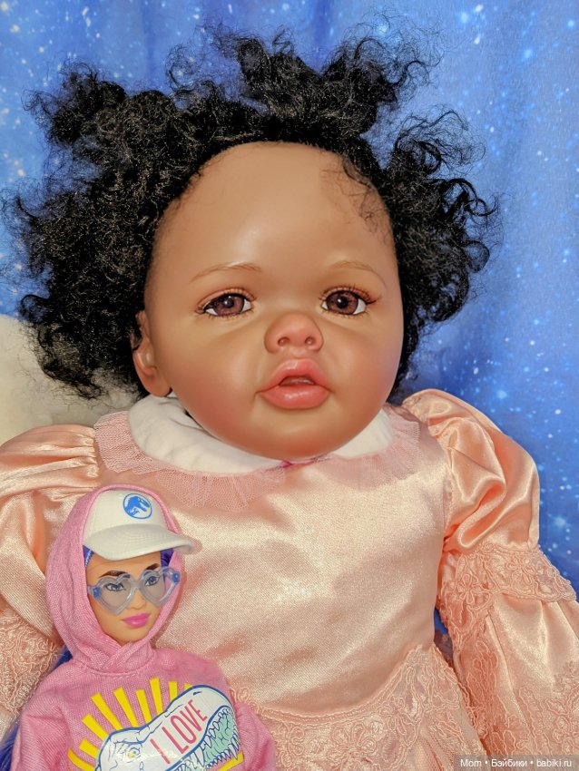 NPK тоддлер, китайская афро девочка 70 см (фото 7)