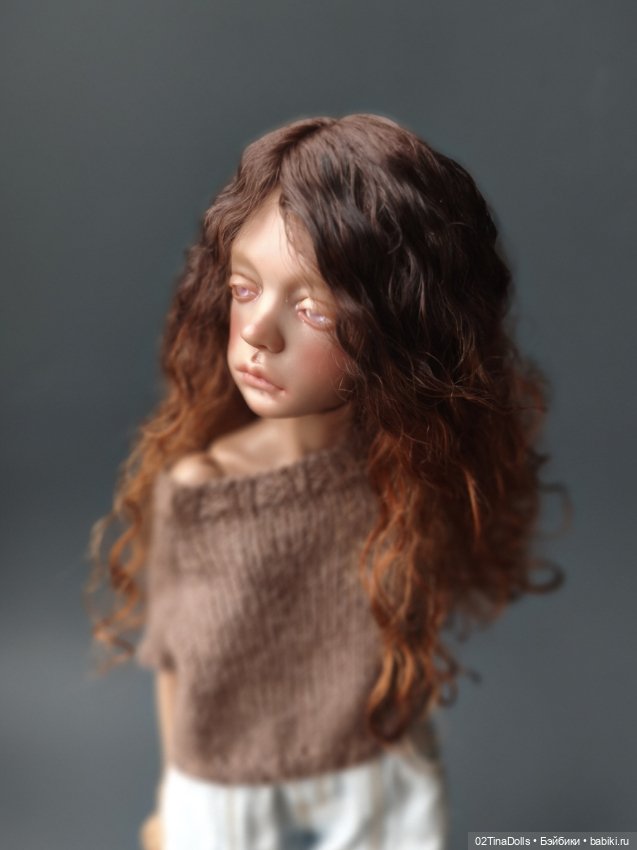 Парик на птичку Лору или кукол с размером головы 11 см (фото 3)