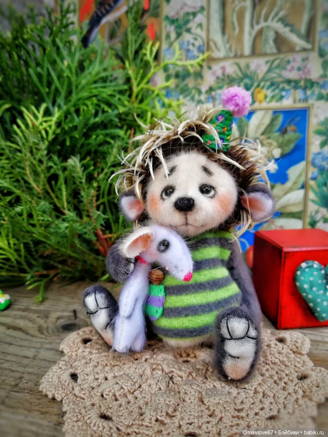 Ёжик с мышкой — Авторские игрушки (фото 6)