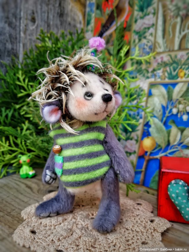 Ёжик с мышкой — Авторские игрушки