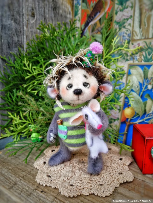 Ёжик с мышкой — Авторские игрушки (фото 8)