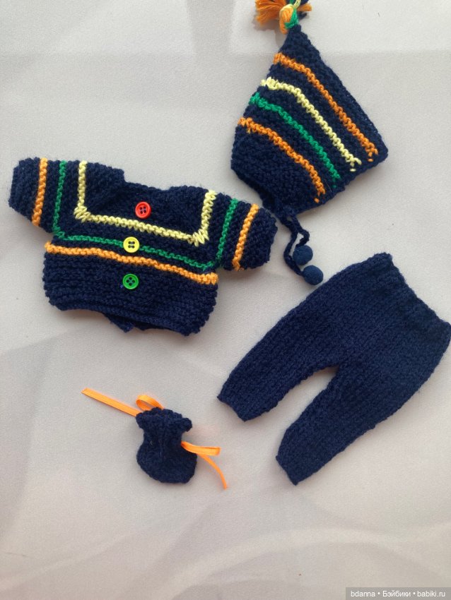 Вязанная одежда для кукол (фото 6)