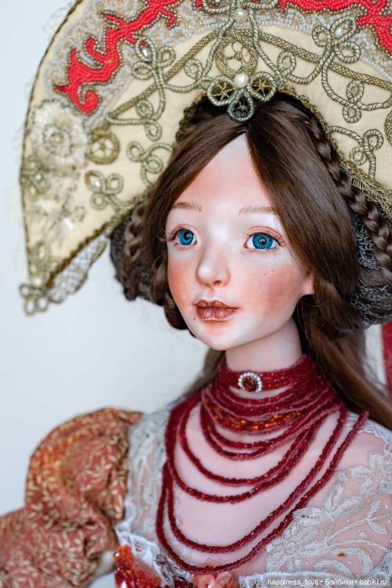 Фарфоровая кукла "Аленький цветочек"