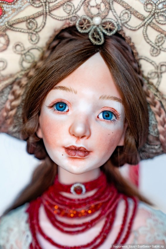 Фарфоровая кукла "Аленький цветочек" (фото 5)