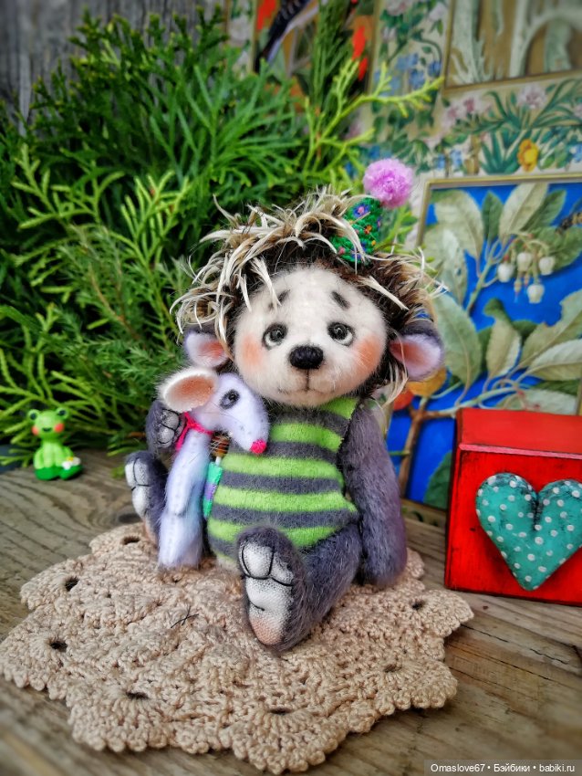 Ёжик с мышкой — Авторские игрушки