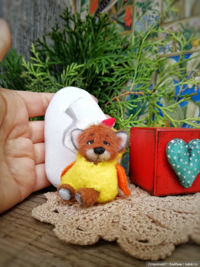 Лис цыплёнок — Авторские игрушки