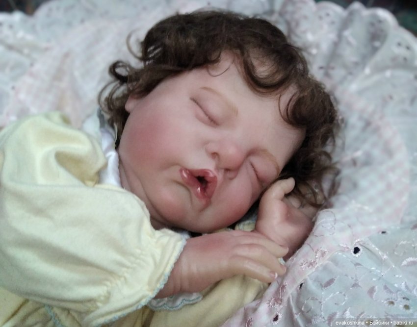 Кукла игровой реборн, по мотивам молда Ruby от Cassie Braсe,53 см