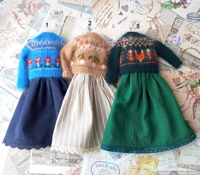 Комплект одежды для Барби Barbie - Платье, Кардиган (фото 6)