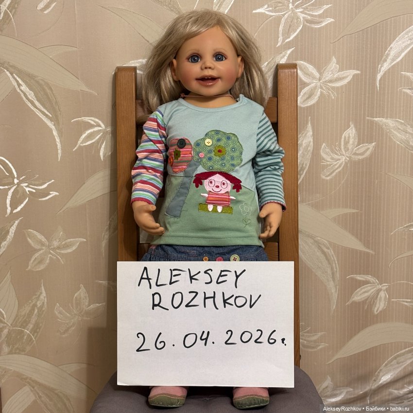 Коллекционная виниловая кукла от Gerlinde Feser (фото 7)