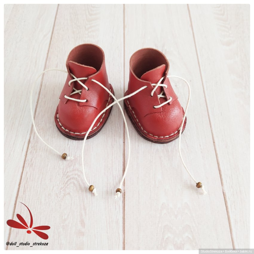 Ботинки для текстильной и вязаной куклы (фото 4)
