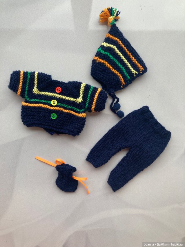 Вязанная одежда для кукол (фото 4)