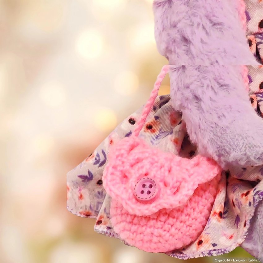 Лавандовая малышка, мишка ручной работы (фото 5)