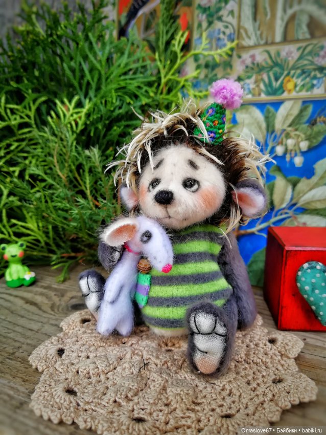 Ёжик с мышкой — Авторские игрушки