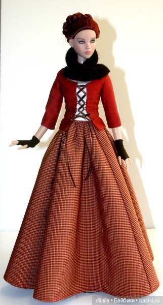 Выкройка PDF в натуральную величину / юбка, бюстье, жакет для кукол Ками и Антуанетта Тоннер 40 см (фото 2)