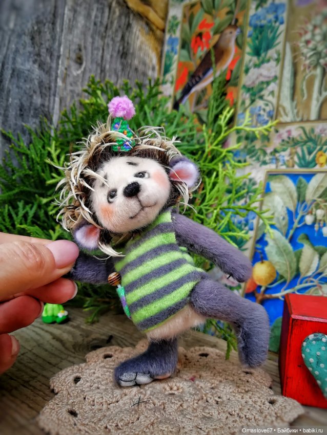 Ёжик с мышкой — Авторские игрушки (фото 4)