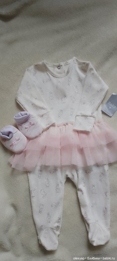 Слип зайка и пинетки баллерина (фото 2)