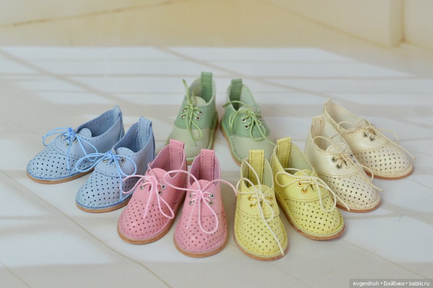 Летние ботиночки "Оксфорды" для кукол Руби Ред