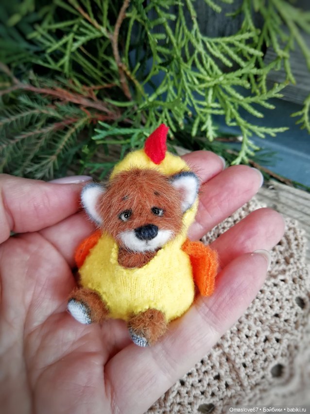 Лис цыплёнок — Авторские игрушки (фото 10)