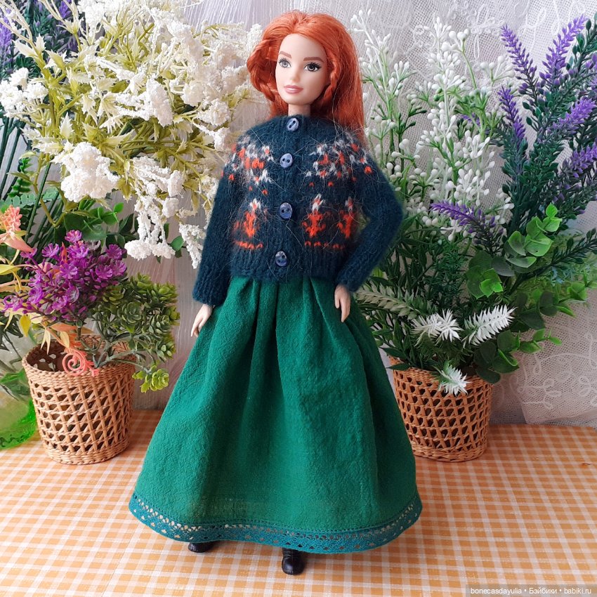 Комплект одежды для Барби Barbie - Платье, Кардиган (фото 4)