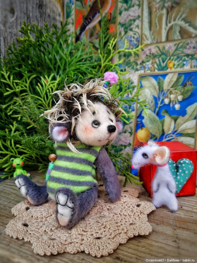 Ёжик с мышкой — Авторские игрушки (фото 10)