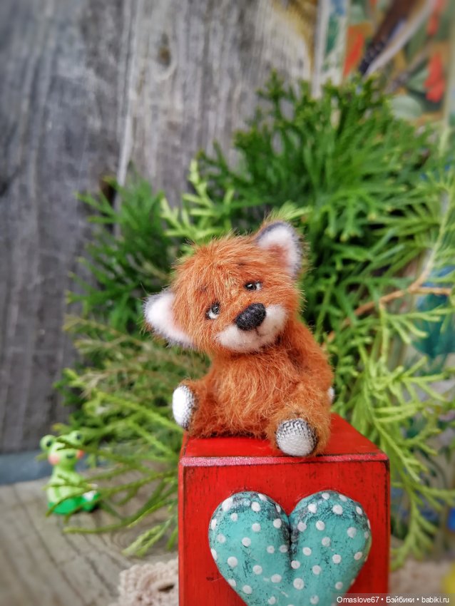 Лис цыплёнок — Авторские игрушки