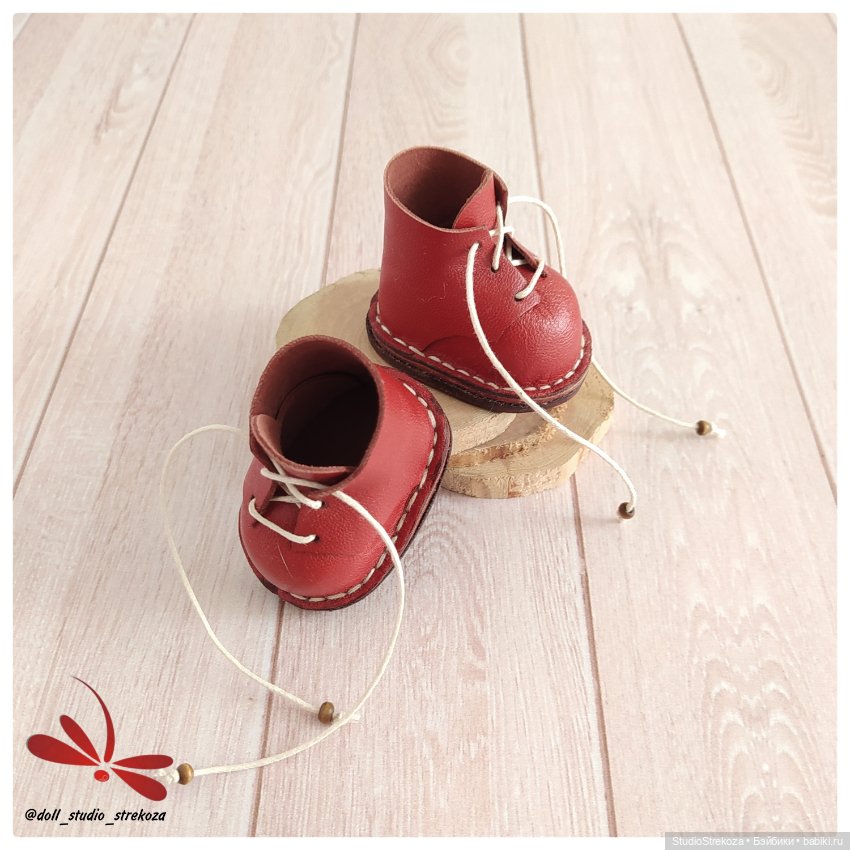 Ботинки для текстильной и вязаной куклы (фото 2)