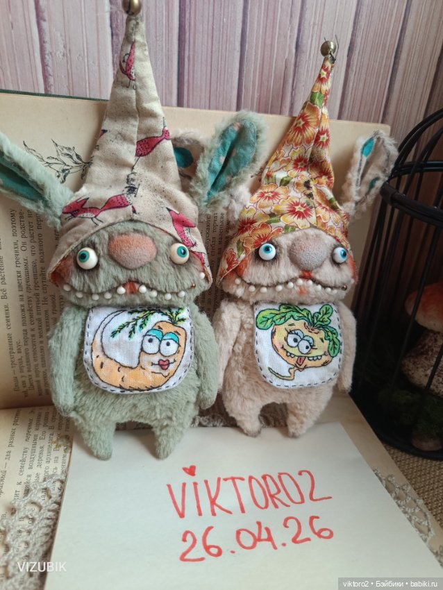 Зайцы-гномушки — Авторские игрушки (фото 6)