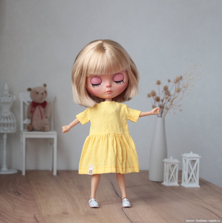 Платья оверсайз для Блайз на теле обитсу 22, azone xs, ландуду, бёрди (фото 5)