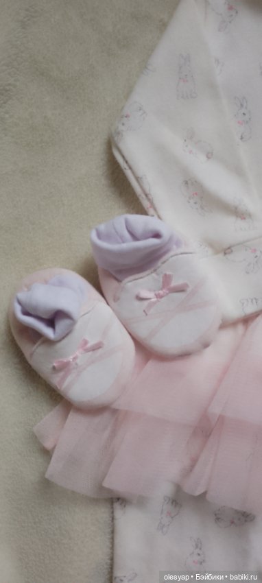 Слип зайка и пинетки баллерина (фото 5)