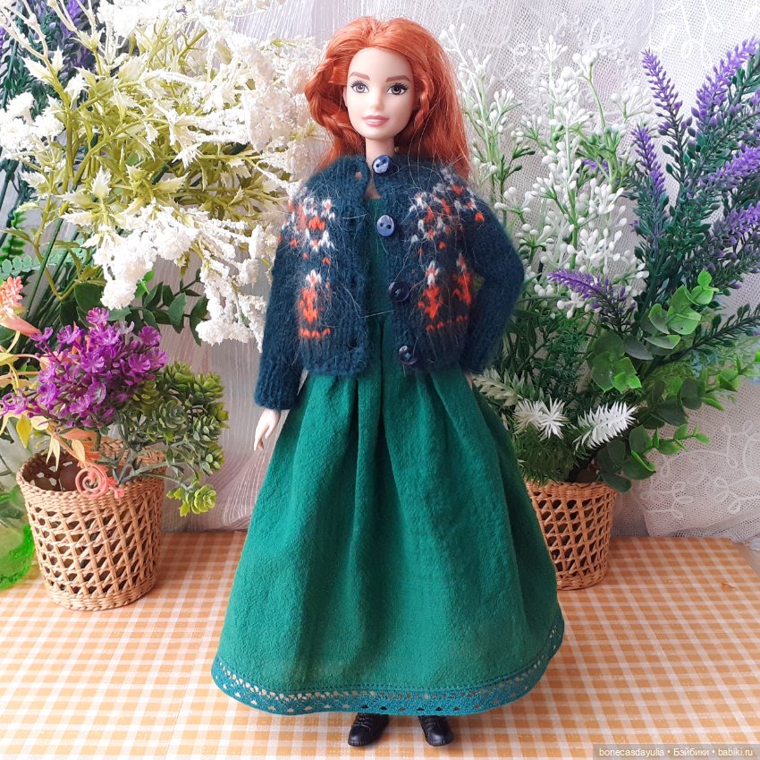 Комплект одежды для Барби Barbie - Платье, Кардиган (фото 5)