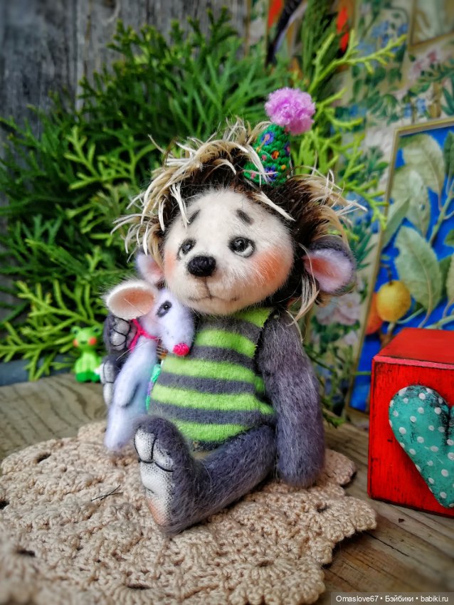 Ёжик с мышкой — Авторские игрушки (фото 2)