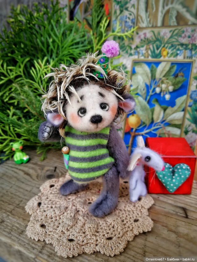 Ёжик с мышкой — Авторские игрушки (фото 7)