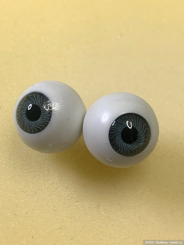 Глаза Готц родные 18 мм серые